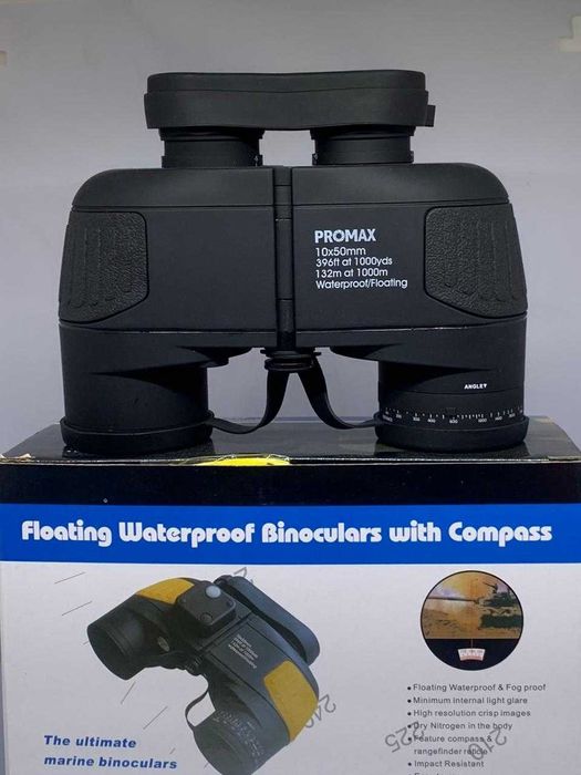 Новый бинокль Promax 10х50/дальность 1 км/Ломбард vola.kz