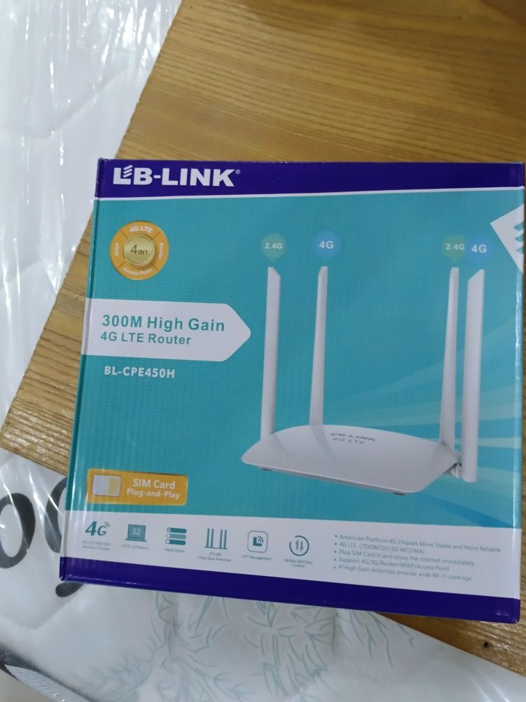 Wi-fi роутер LB-LINK 4G LTE 300M High Gain