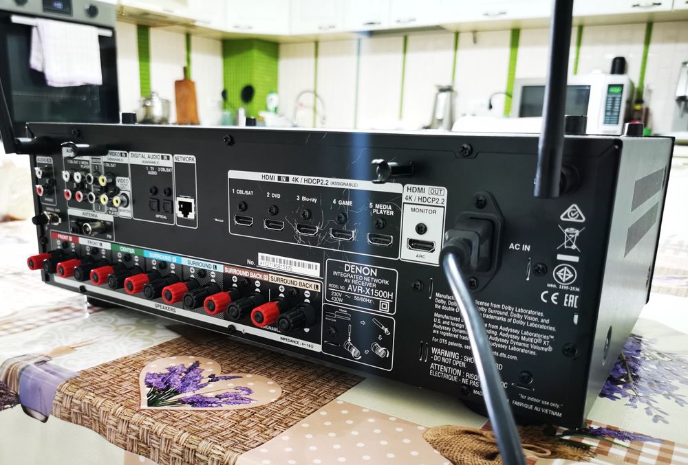 Stație Receiver Denon Avr-x1500h 7 x 145W Bluetooth WiFi HEOS