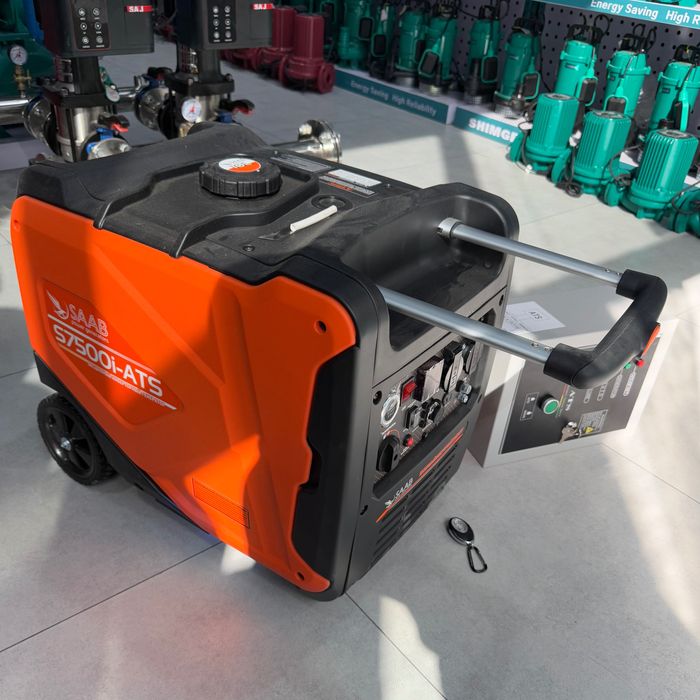 Бесшумный инверторный генератор (dvejok) SAAB S7500L-ATS