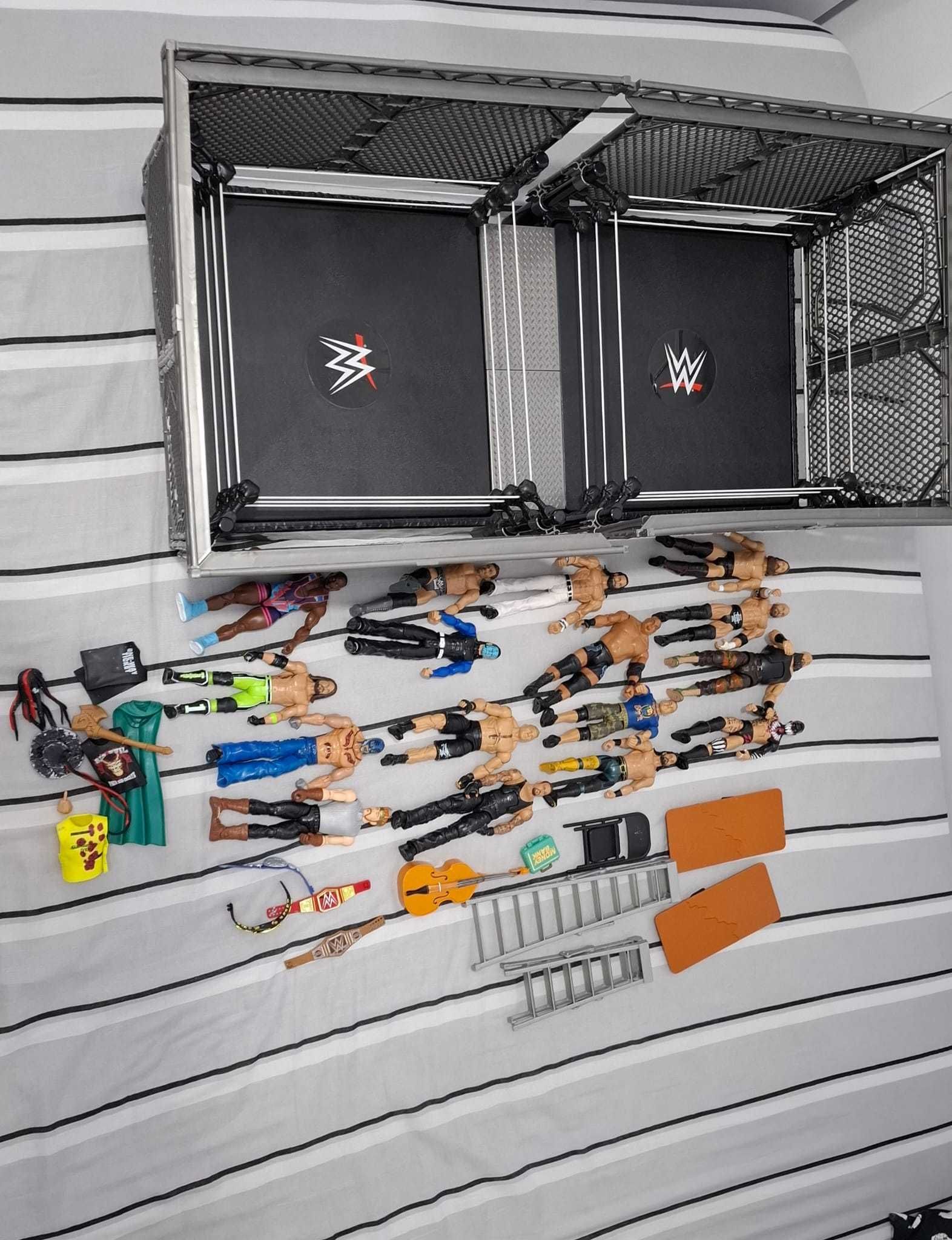 Figurine Wrestling + Ring Wrestling + Accesorii Wrestling