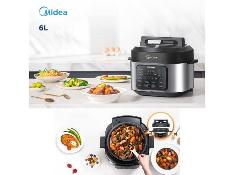 Мултикукър с 12 Програми за Готвене Midea MPC602SBMK,  6L