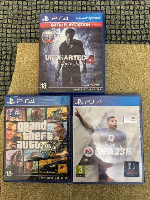 Игры, диски на ps4
