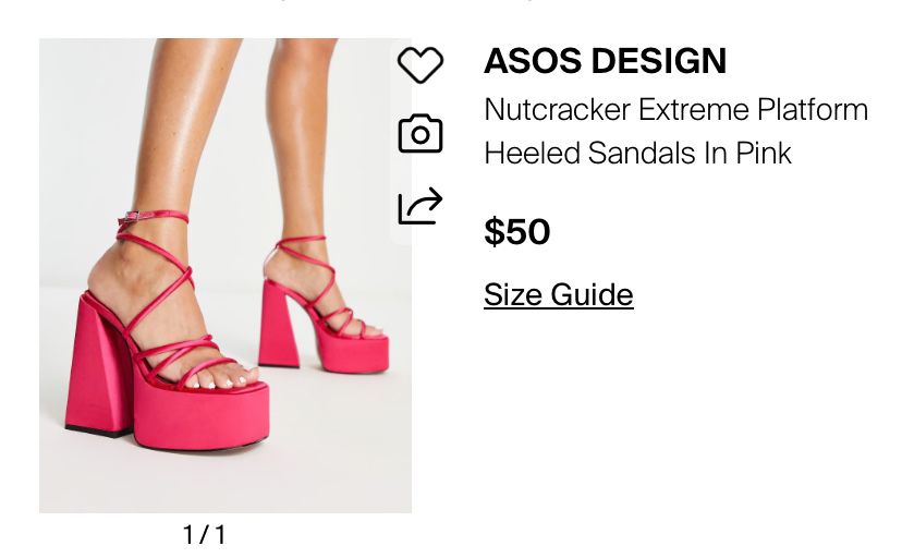 НОВИ Високи обувки на дебел ток ASOS