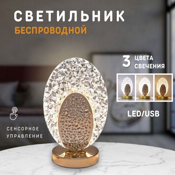 Настольная лампа (кристалл)