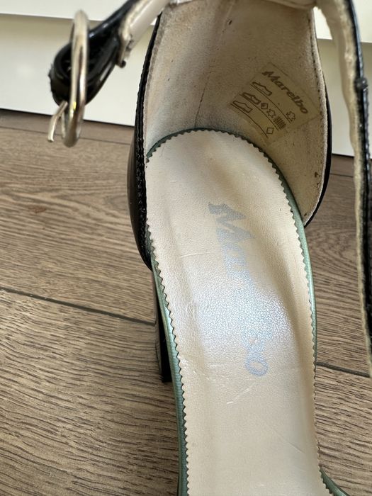 Sandale de piele Marelbo de dama cu toc