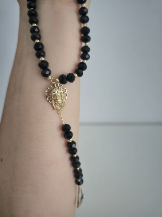 Lant aur Rosario cu pietre pretioase