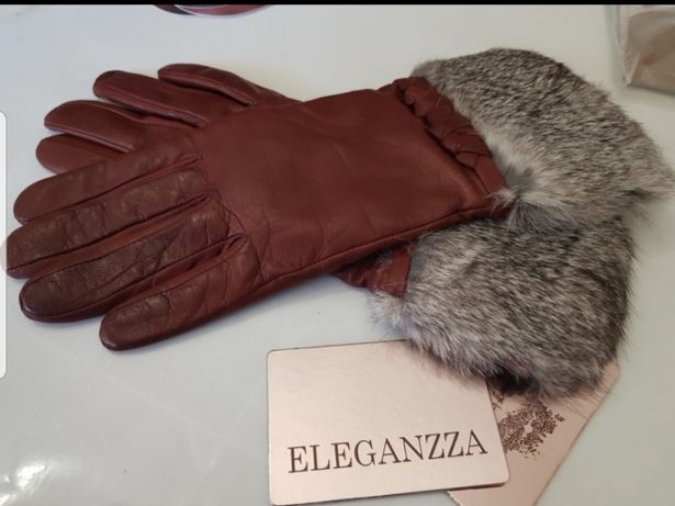 Перчатки натуральная кожа Eleganzza(Италия)