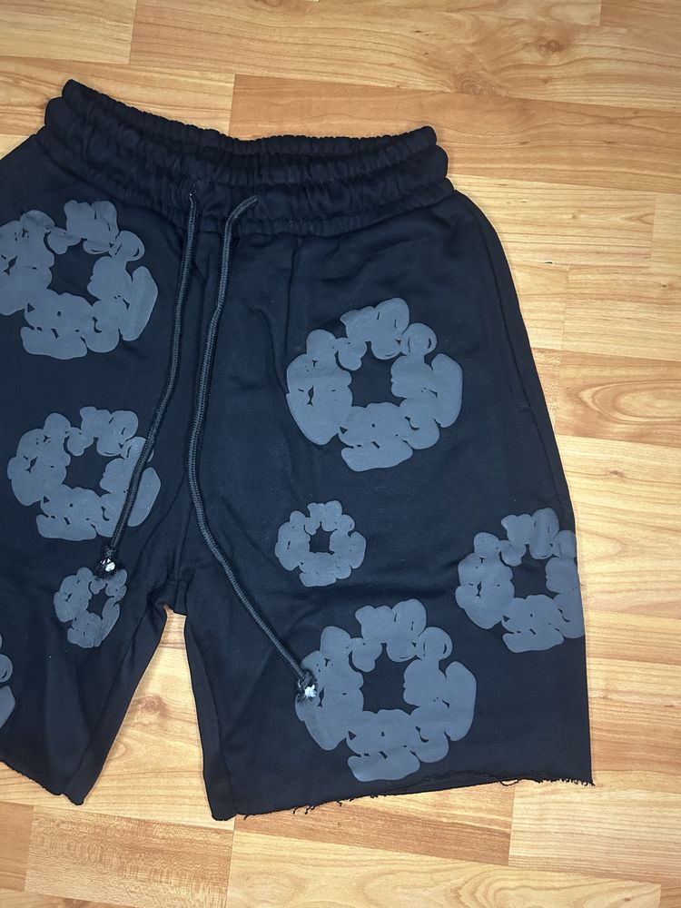 Pantaloni Denim Tears Negru cu Gri