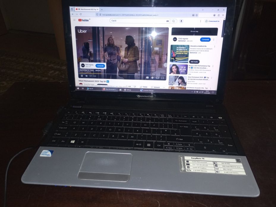 Packard Bell EasyNote ,500gb, Intel, baterie ok,bun tester auto,Office