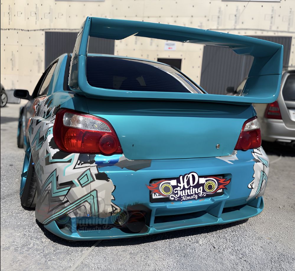 Бампер задний со сплиттером Subaru Impreza GDB