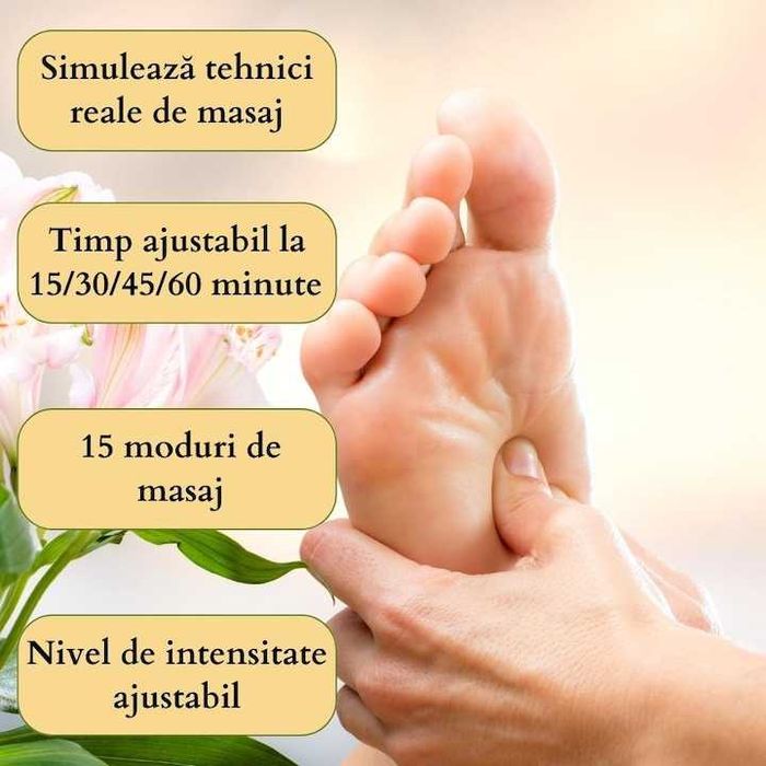 Aparat Electrostimulator si Masaj Relaxant ptr. Picioare cu Incalzire