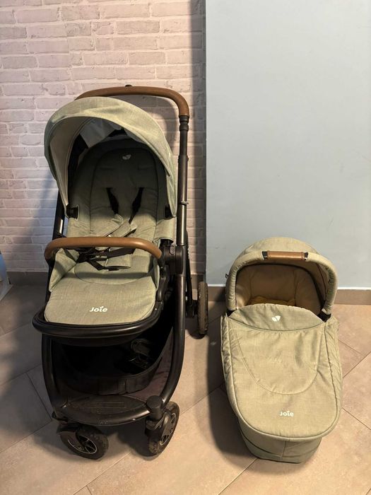 Carucior 2 în 1 Joie Versatrax – stare excelentă, complet funcțional