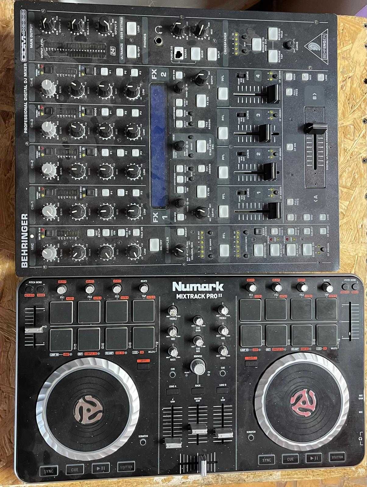 Consola DJ Numark MixTrack Pro 2 + Mixer BEHRINGER DDM4000