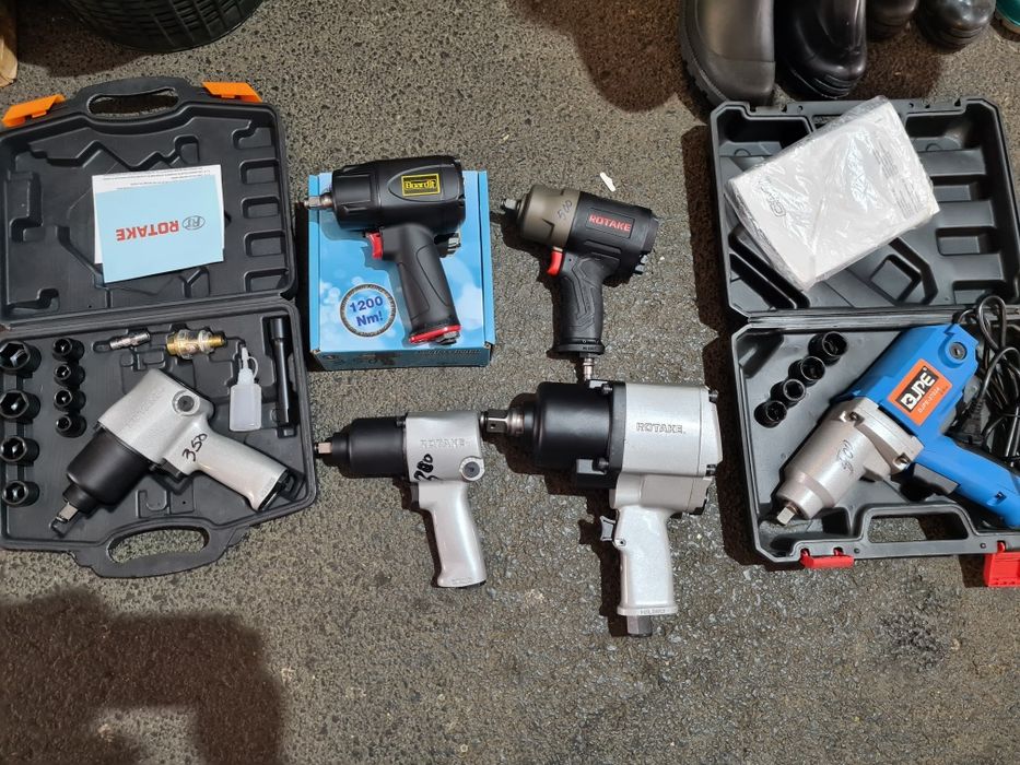 Pistol pneumatic impact pentru desfacut roti vulcanizare auto 1/2 3/4