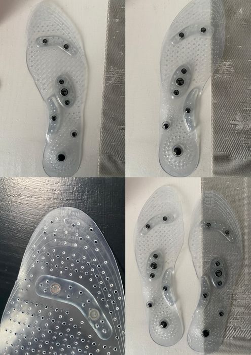 Tălpi din silicon cu magneți pentru masaj, mărime 25.0–28.0 cm, transp