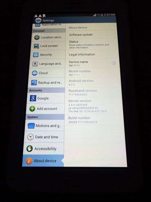 Tableta Galaxy tab3 lite