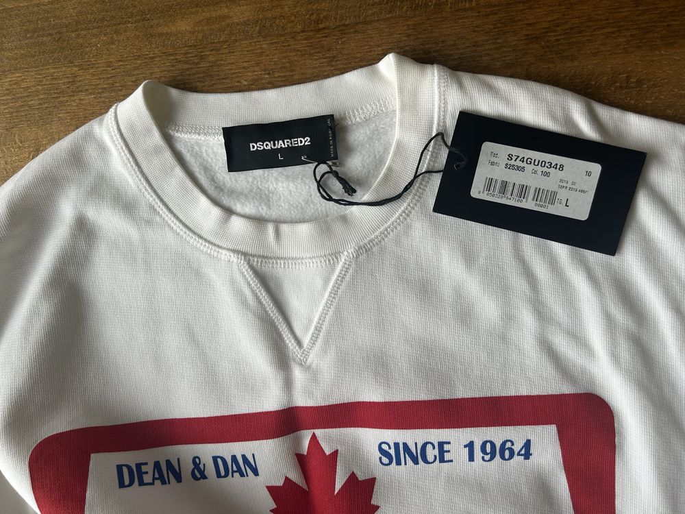 Суитшърт Dsquared2 White "Superior"