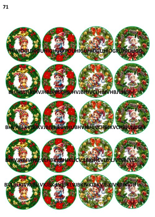 Принтове за торти, сладки, бисквитки, за Коледа и Нова година и други