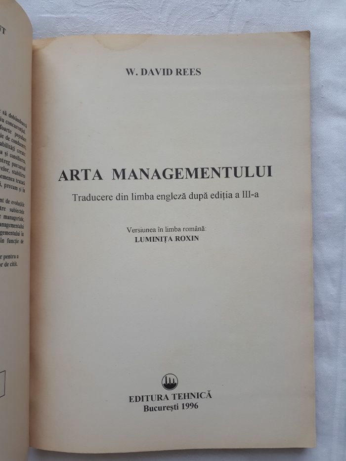 David Rees - Arta Managementului