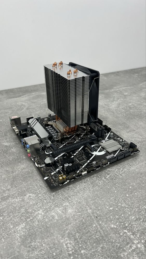 Процессор 13400f + b760m + ddr4(16gb 8*2) + cpu cooler