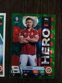2 carduri rare Euro 2024 națională Ungariei Szalai și Hero Orban