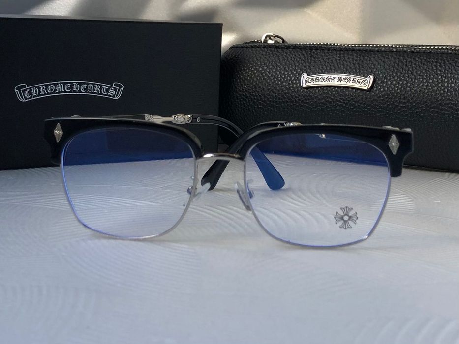 Chrome Hearts Ochelari pentru calculator ochelari de soare transparenț