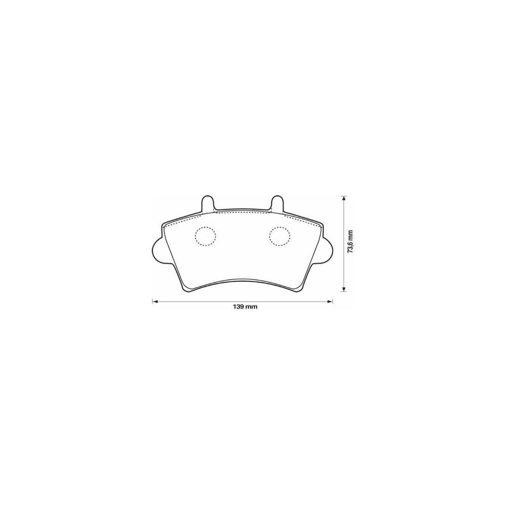 Placute frana fata Nissan Interstar Bus (X70), 04.2002-, marca SRLine S70-0034