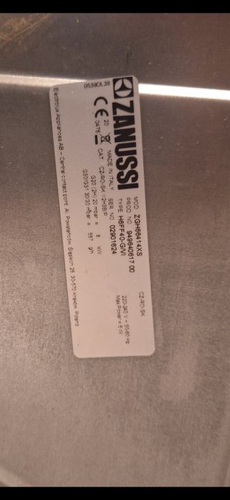 Plita zanussi ZGH66414XS