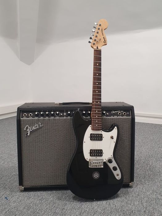Set Amp Fender Champion 100 + Squier Bullet Mustang chitara electrica