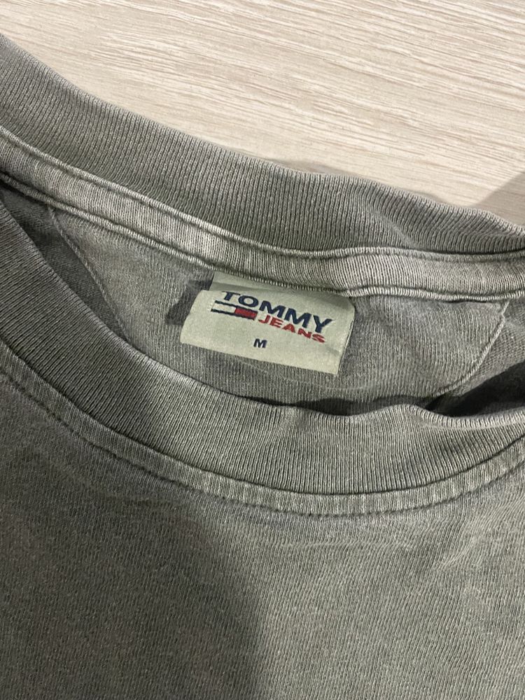 Tricou Tommy Jeans ,long fit , verde