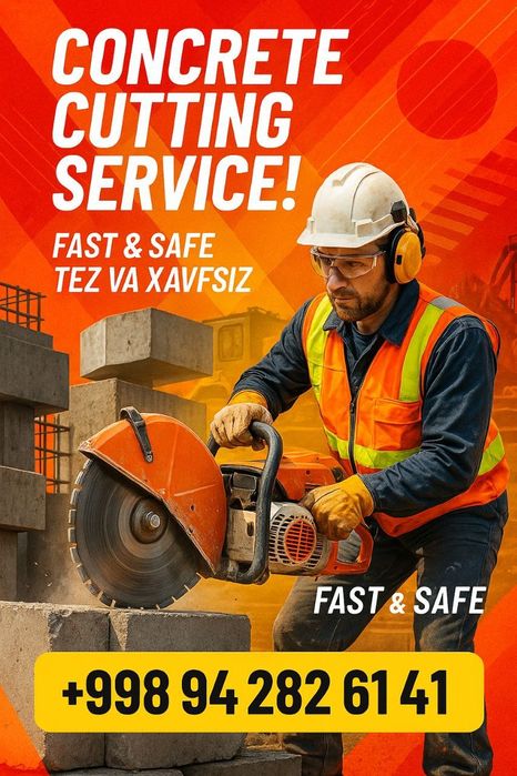 Бетон кесиш Beton kesish Бетона рез Алмазни бур Beton teshish xizmatla