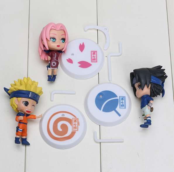 Set figurina Naruto Sasuke Kakashi Sakura Zabuza