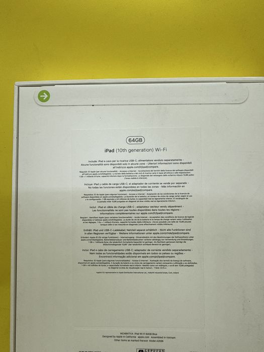 Alex-TEL® Apple iPad 10 64GB WiFi  Sigilat Nou