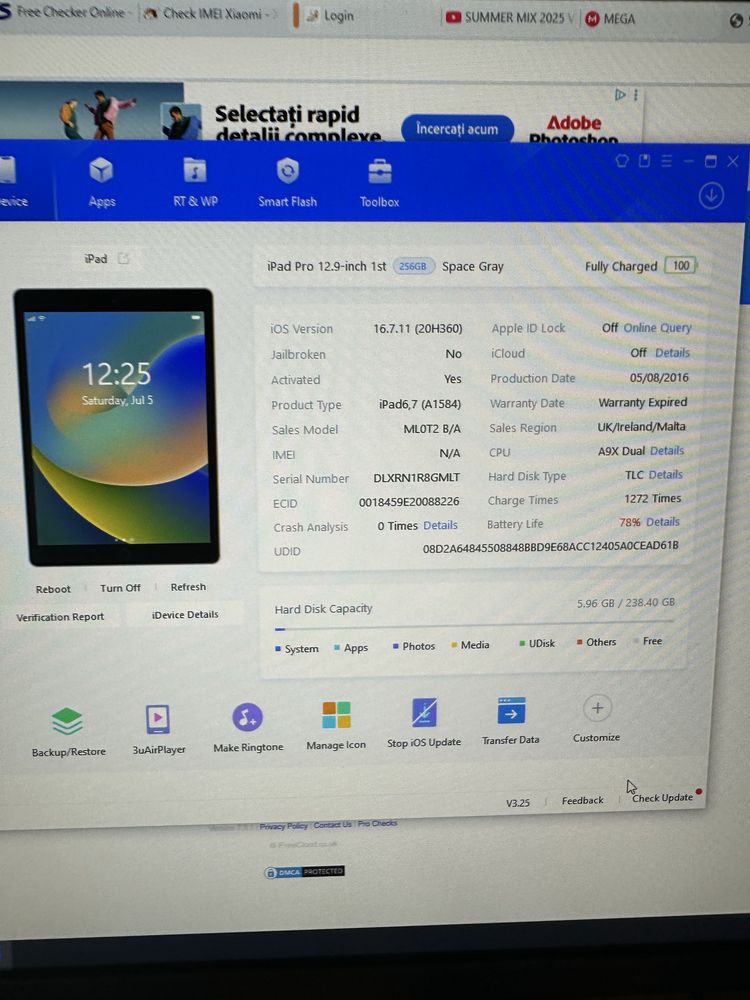 Ipad pro 12,9 inch generatia 1 de 256 gb