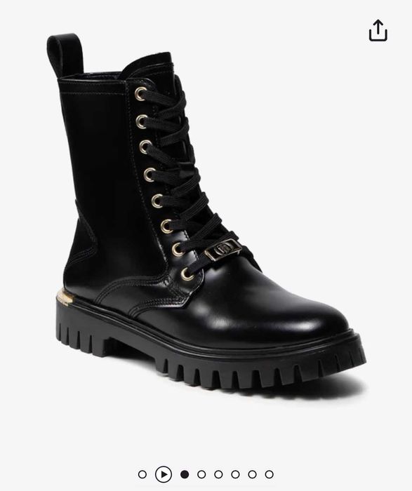 Кожени боти Tommy Hilfiger