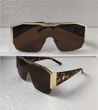Versace Мъжки Дамски слънчеви очила маска сини кафяви VE 2229