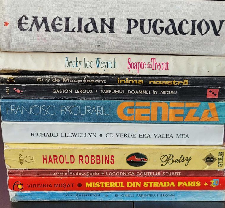 Vând cărți diverse de beletristică