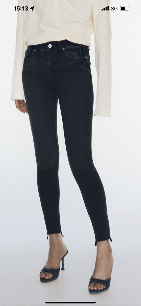 Pantaloni Blugi negri
