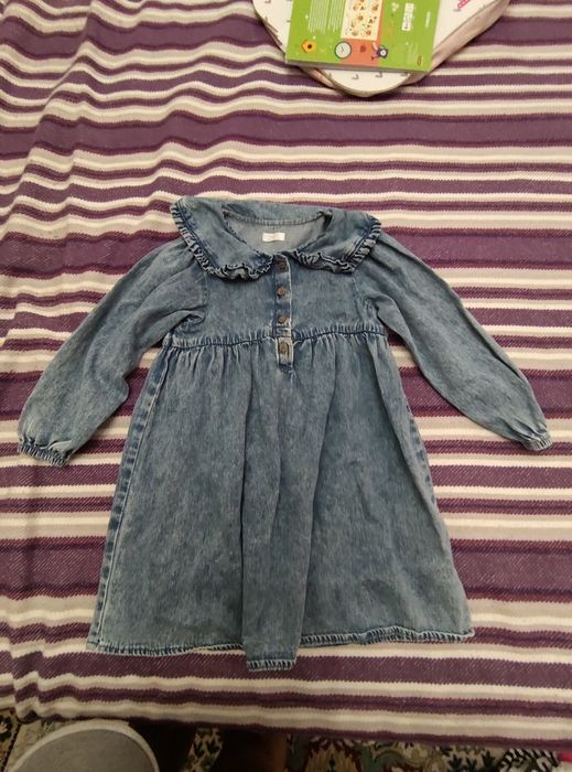 Детска дънкова рокля, размер 4-5 години, марка Next