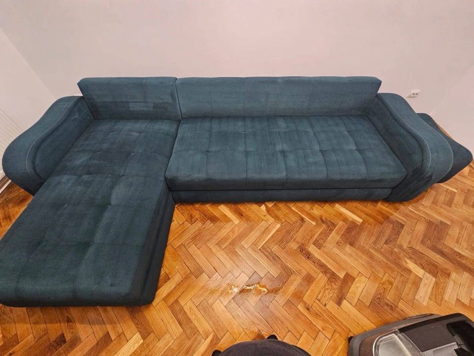 Canapea coltar extensibil, 2 lazi depozitare
