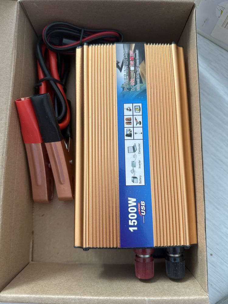 Invertor 1500w 12v -> 220v NOU