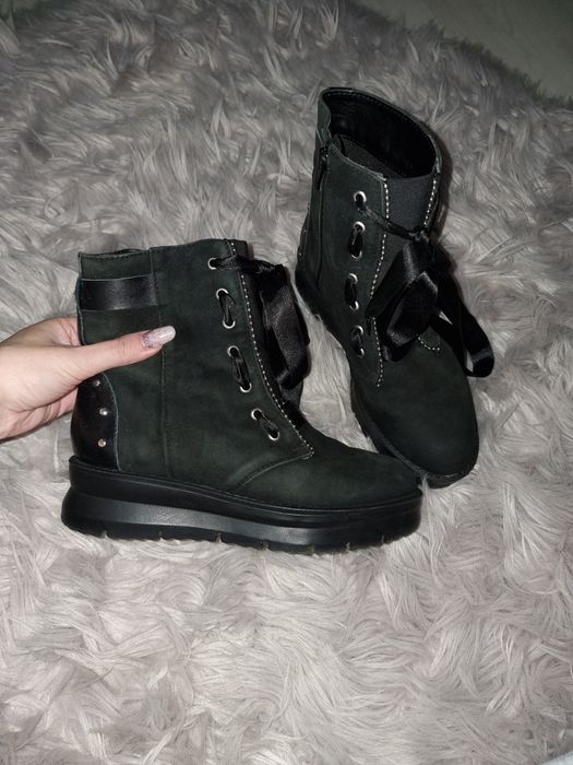 Ghete tip Musette din piele naturala 37