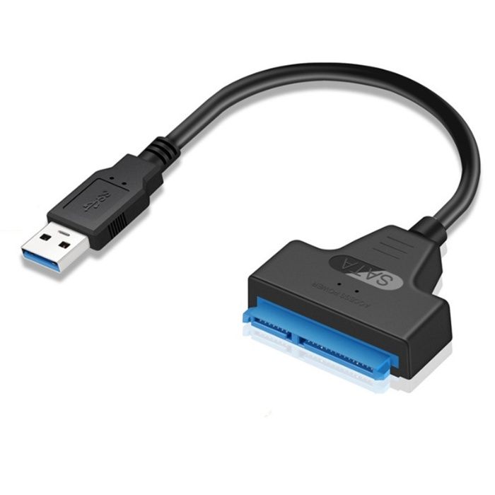 Cablu USB 3.0 și USB Type C la SATA 22 pini (7+15) HDD SSD 2.5" inch