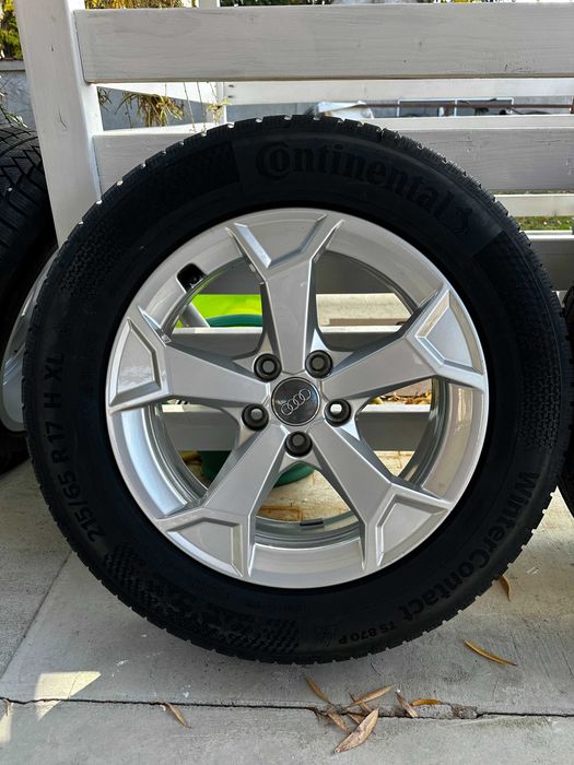Jante originale Audi Q3 17” + cauciucuri iarnă Continental 215/65/R17