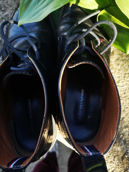 Боти/високи обувки от естествена кожа Tommy Hilfiger