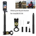 Set prindere bicicleta motocicleta stick + clema Insta360 X3 X4 X5