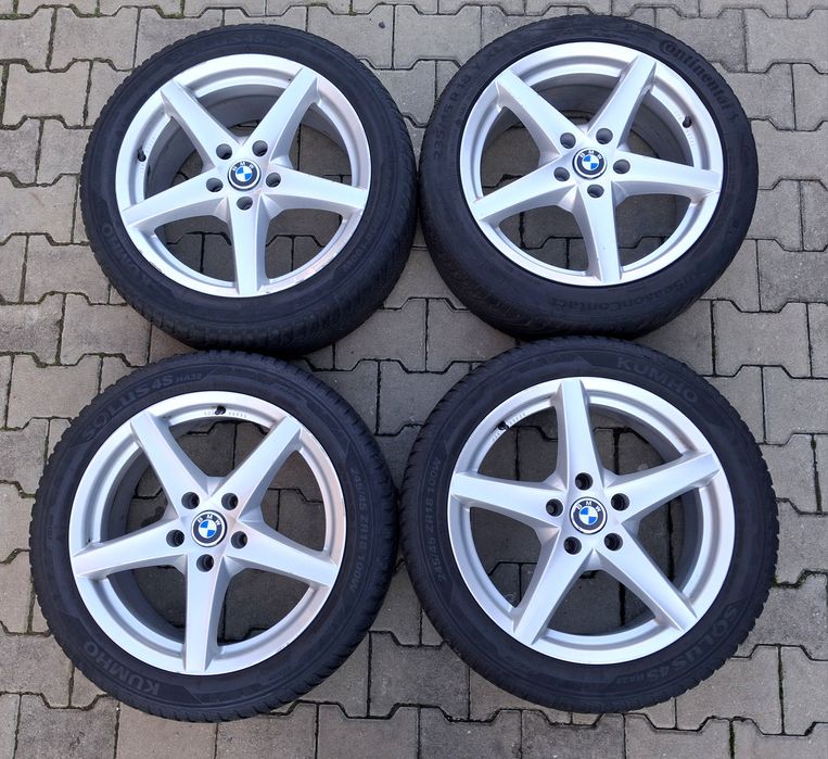 Jante BMW pe 18 anvelope iarnă 5F10 3 F30 1 F20 X1 X3  roti jenti