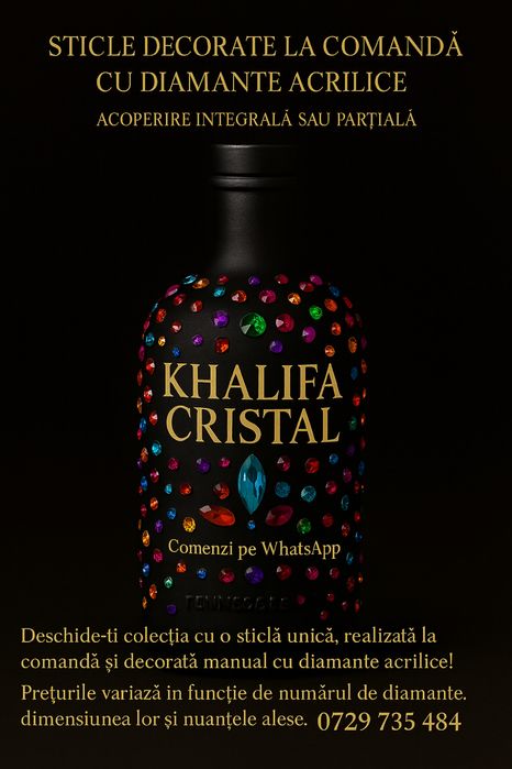 Sticla cu diamnate acrilice