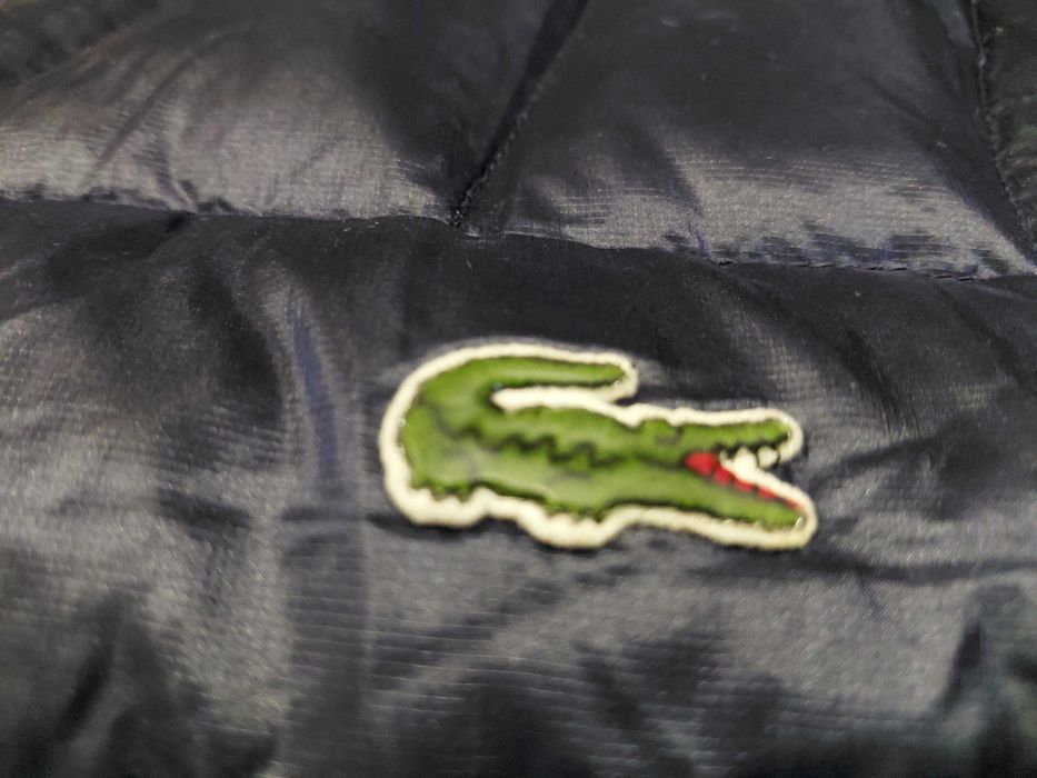 Lacoste Live пухено яке тип бомбър пухенка оригинал 80% пух тъмносиня